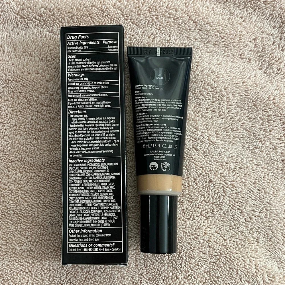 Laura Mercier Tinted Moisturizer Blurred Matte Women 1.5oz‎ 3N Sand SPF 30 NIB